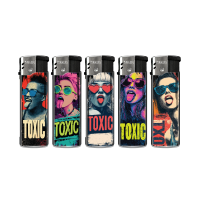 Toxic Flip-Motiv-Feuerzeug, 50er Display | Top-Motiv