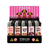 Sweet Pup Motiv-Feuerzeug, 50er Display | Valentin
