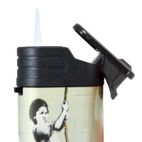 JET-Flame Motiv-Feuerzeug "Banksy" 20er Display
