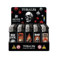 Bad Luck Flip-Motiv-Feuerzeug, 50er Display