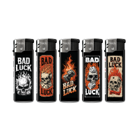 Bad Luck Flip-Motiv-Feuerzeug, 50er Display