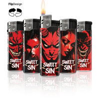 Sweet Sin Flip-Motiv-Feuerzeug, 50er Display | Top-Motiv