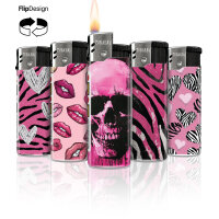 Zebra Love Flip-Motiv-Feuerzeug, 50er Display | Valentin