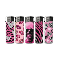 Zebra Love Flip-Motiv-Feuerzeug, 50er Display | Valentin