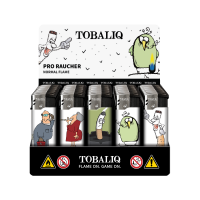 Pro Raucher Comic Motiv-Feuerzeug | Top-Motiv | 50er Display