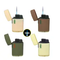 JET-Flame Feuerzeug Nature 4-3 | Flip Cap | 20er Display