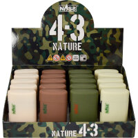 JET-Flame Feuerzeug Nature 4-3 | Flip Cap | 20er Display