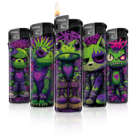 Angry Purple Motiv-Feuerzeug,50er Display