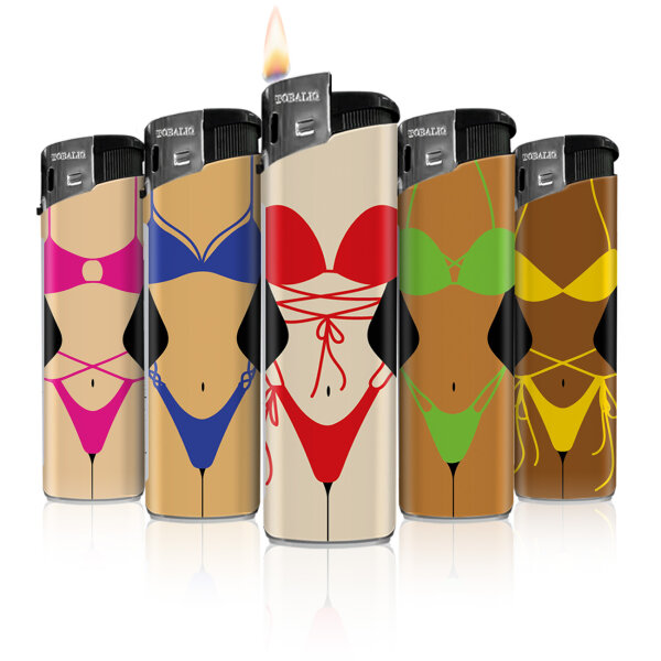 Bikini Fan Motiv-Feuerzeug,50er Display