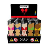 Bikini Fan Motiv-Feuerzeug,50er Display