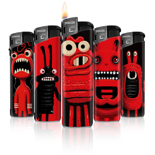 Red Freak Motiv-Feuerzeug,50er Display