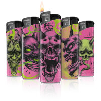 Neon Hell Motiv-Feuerzeug,50er Display