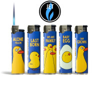 Jet-Flame Motiv-Feuerzeug "Duck Family" 50er Display