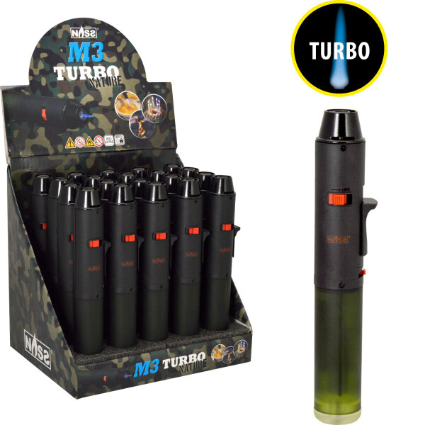 Jet-Flame Stab-Brenner | 17,9 cm | "M3" Turbo Nature, 20er Display