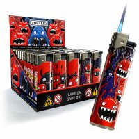 JET-Flame 3D-GLANZ-Motiv-Feuerzeug "Fire Gang"...