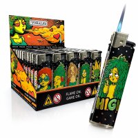 JET-Flame 3D-GLANZ-Motiv-Feuerzeug "Green...