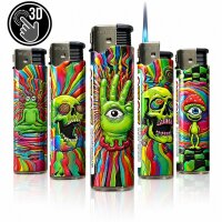 JET-Flame 3D-GLANZ-Motiv-Feuerzeug "Psy Eye"...