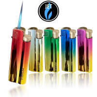 ALPHA Metal JET Feuerzeug &bdquo;Shiny Rainbow&ldquo;...