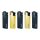 ALPHA Metall JET Feuerzeug &bdquo;Black/Gold Elegance&ldquo; 25er Display
