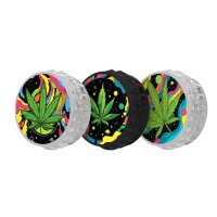 Bottle Cap Grinder "Cannabis", 24er Display