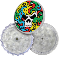 Bottle Cap Grinder "Skull/Cannabis", 24er Display