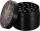 Metall Herbal Grinder "Black Leaf", 4-teilig, 4cm, 12er Display