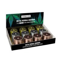 Metall Herbal Grinder "XXX", 4-teilig, 4cm,...