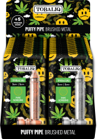 PUFFY PIPE BRUSHED METAL+SCREENS,12er Display