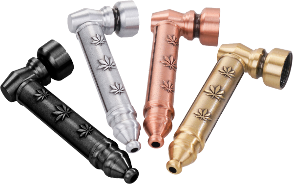 "PUFFY PIPE BRUSHED METAL", 4-farbig, 24er Display