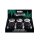 Metall Herbal Grinder TQ "Dark Cannabis", 6er Display