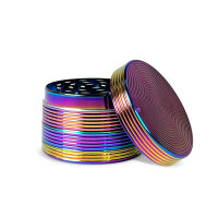 Metal Herbal Grinder "Rainbow Royal", 6er Display