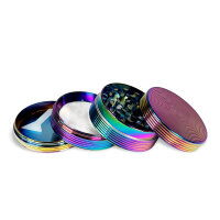 Metal Herbal Grinder "Rainbow Royal", 6er Display