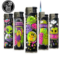 JET-Flame 3D-GLANZ-Motiv-Feuerzeug "UFO Party"...
