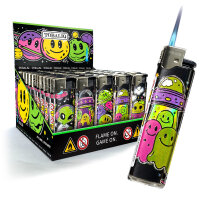 JET-Flame 3D-GLANZ-Motiv-Feuerzeug "UFO Party"...