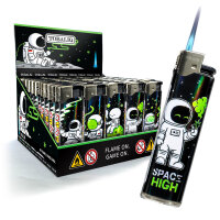 JET-Flame 3D-GLANZ-Motiv-Feuerzeug "Space...