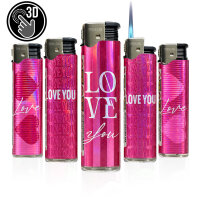 JET-Flame 3D-GLANZ-Motiv-Feuerzeug "Heart Line"...