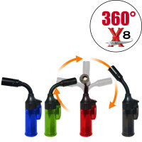 Jet-Flame Brenner | 16 cm | "FLEXI 360&deg;" X8, 20er Display