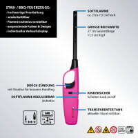 BBQ Stabfeuerzeug | &bdquo;Fun ColorFlame&ldquo; | 27cm | 24er Display
