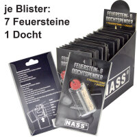 Feuerstein- und Dochtspender, 20er Display
