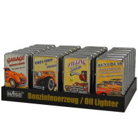 Benzin-Feuerzeug "Oldtimer", 24er Display