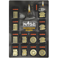 Benzin-Feuerzeug "Casino" 12er Stand-Display