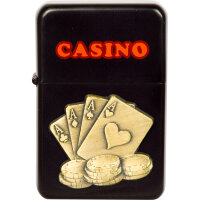 Benzin-Feuerzeug "Casino" 12er Stand-Display