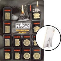 Benzin-Feuerzeug "Casino" 12er Stand-Display