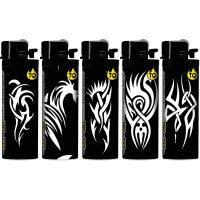 Reibrad-Motivfeuerzeug "Tatoo INK", 50er Display