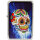Benzin-Feuerzeug "Color-Skull" 12er Stand-Display
