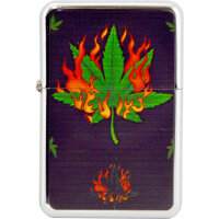 Benzin-Feuerzeug "Color-Hanf" 12er Stand-Display