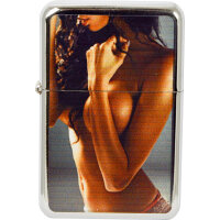 Benzin-Feuerzeug "Pin Up I" 12er Stand-Display