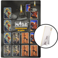 Benzin-Feuerzeug "Pin Up II" 12er Stand-Display