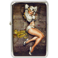 Benzin-Feuerzeug "Pin Up II" 12er Stand-Display