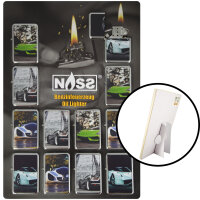 Benzin-Feuerzeug "Cars" 12er Stand-Display